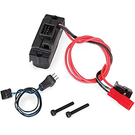 LED lights, power supply (regulated, 3V, 0.5-amp), TRX-4®/ 3-in-1 wire harness