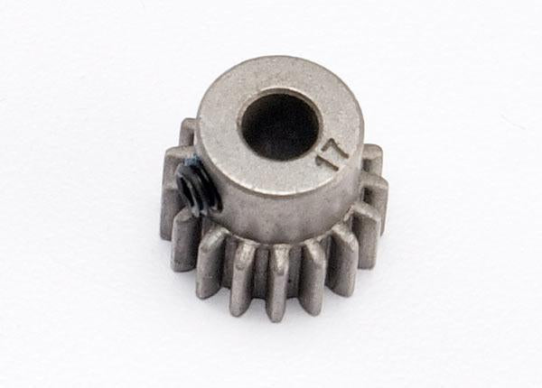 Gear, 17-T pinion (0.8 metric pitch, compatible with 32-pitch)(fits 5mm shaft)/ set screw