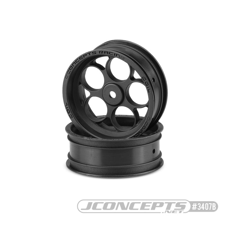 JConcept Coil Slash,Bandit,DR10  Front wheel( 1 pair)2.2-Black 12mm Hex