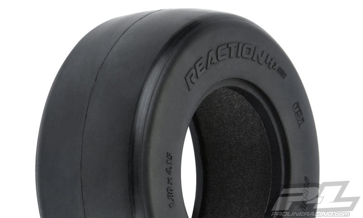 Pro-Line Reaction belted Drag Race tires M4 HP Ultra Blue