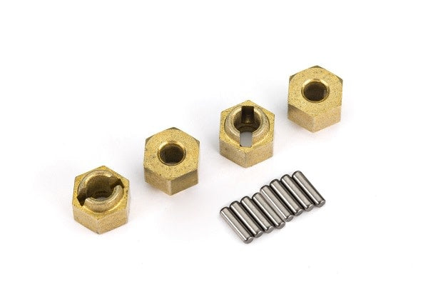 TRX4M brass wheel hubs