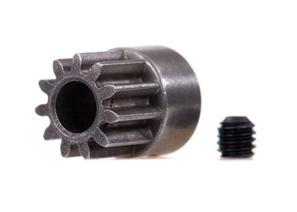 Gear, 11-T pinion (0.8 metric pitch, compatible with 32-pitch)(fits 5mm shaft)/ set screw