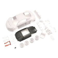 KYOSHO MINI-Z  Audi R8 LMS with Night Racing configuration white body set (w/rim for RWD)