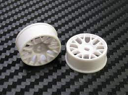 PN Racing Machine Cut BBS Front Wheels R2 White (1 pair) AWD