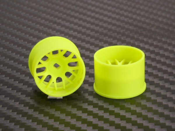 PN Racing Machine Cut BBS Rear Wheels R1 Yellow (1 pair) AWD