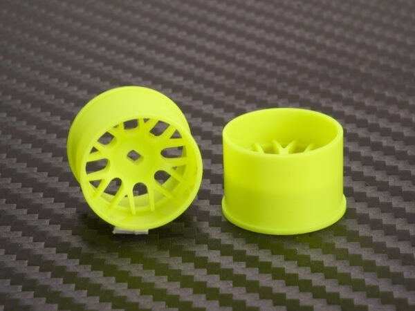 PN Racing Machine Cut BBS Rear Wheels R3 Yellow (1 pair) AWD