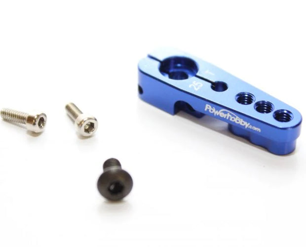 PowerHobby 25T aluminum steering horn (blue)