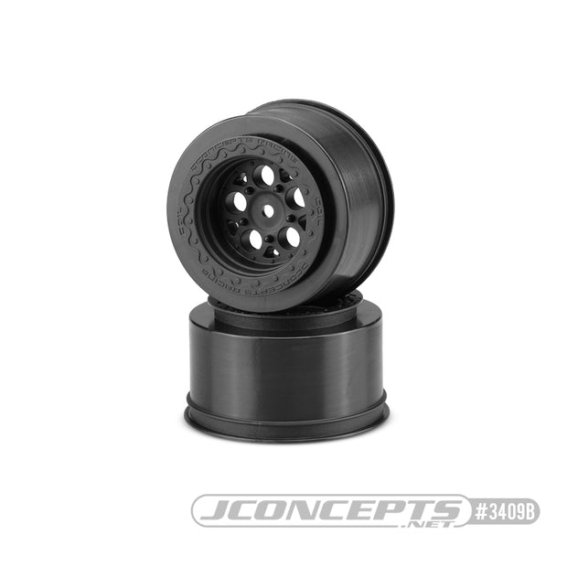 JConcept Coil Slash,Bandit,DR10  Rear wheel( 1 pair)2.2 x 3.0 x 1.87”Black 12mm Hex