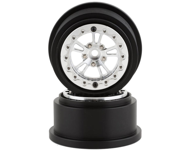 SSD-RC  V Spoke 2.2/3.0 D  Beadlock Wheels (Silver)