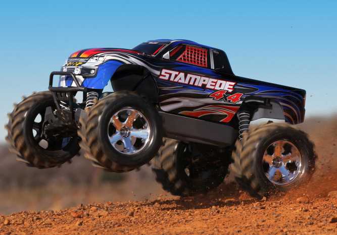 Traxxas Stampede 4X4 LCG 1/10 RTR Monster Truck (Blue) w/XL-5 ESC, TQ 2.4GHz, Battery & Charger
