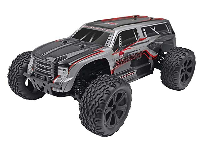 RedCat Blackout XTE 1/10 Scale Electric Monster Truck 4X4 RTR Silver SUV Body