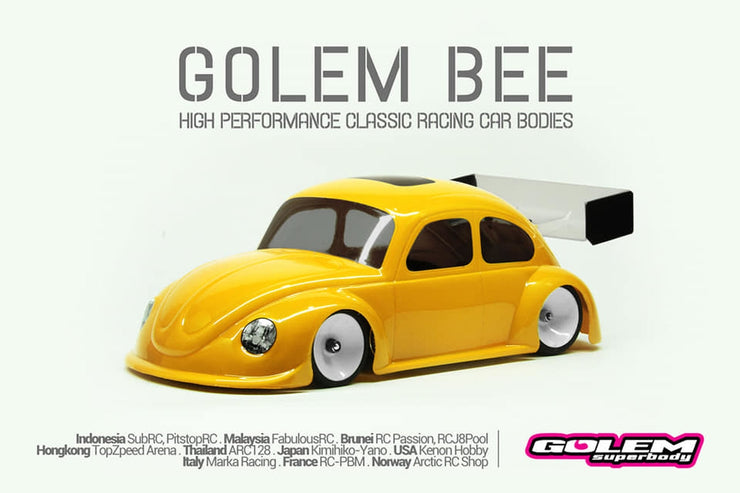 Golem Bee Mini-z 0.5mm Race Lexan Body Kit 98mm W/B