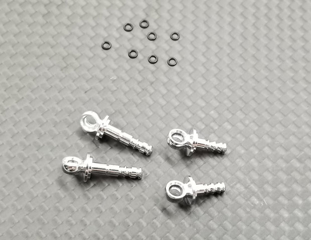 Metal Piston Rod For GLA Screw Adjustable Shock (SILVER)