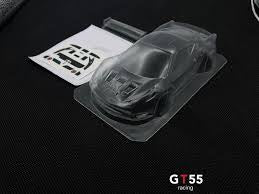 GT55 1/28 scale body 98mm 458 Lexan (Clear)