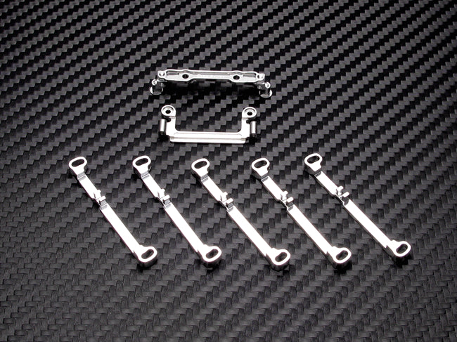 PN Racing Double A-Arm wide Front Conversion Kit (silver) Mini-z MR03