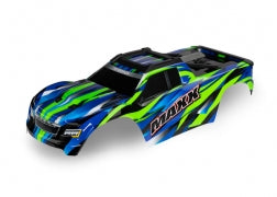 TRAXXAS Maxx Body Green/Blue w/Decal