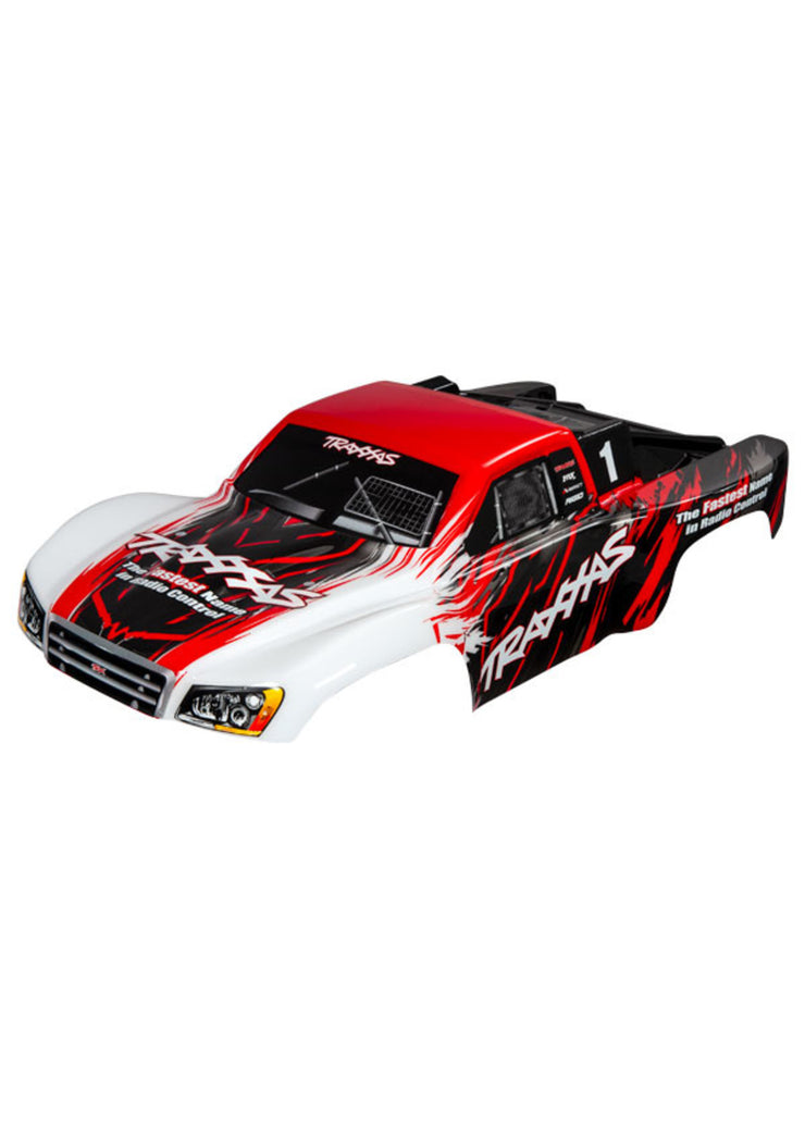 TRAXXAS slash 4x4 or 2wd painted body red/white