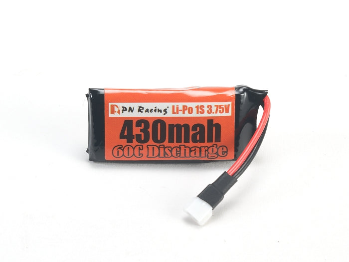 PN Racing 60C Discharge LiPo MOLEX Female Plug 430mah 1S battery