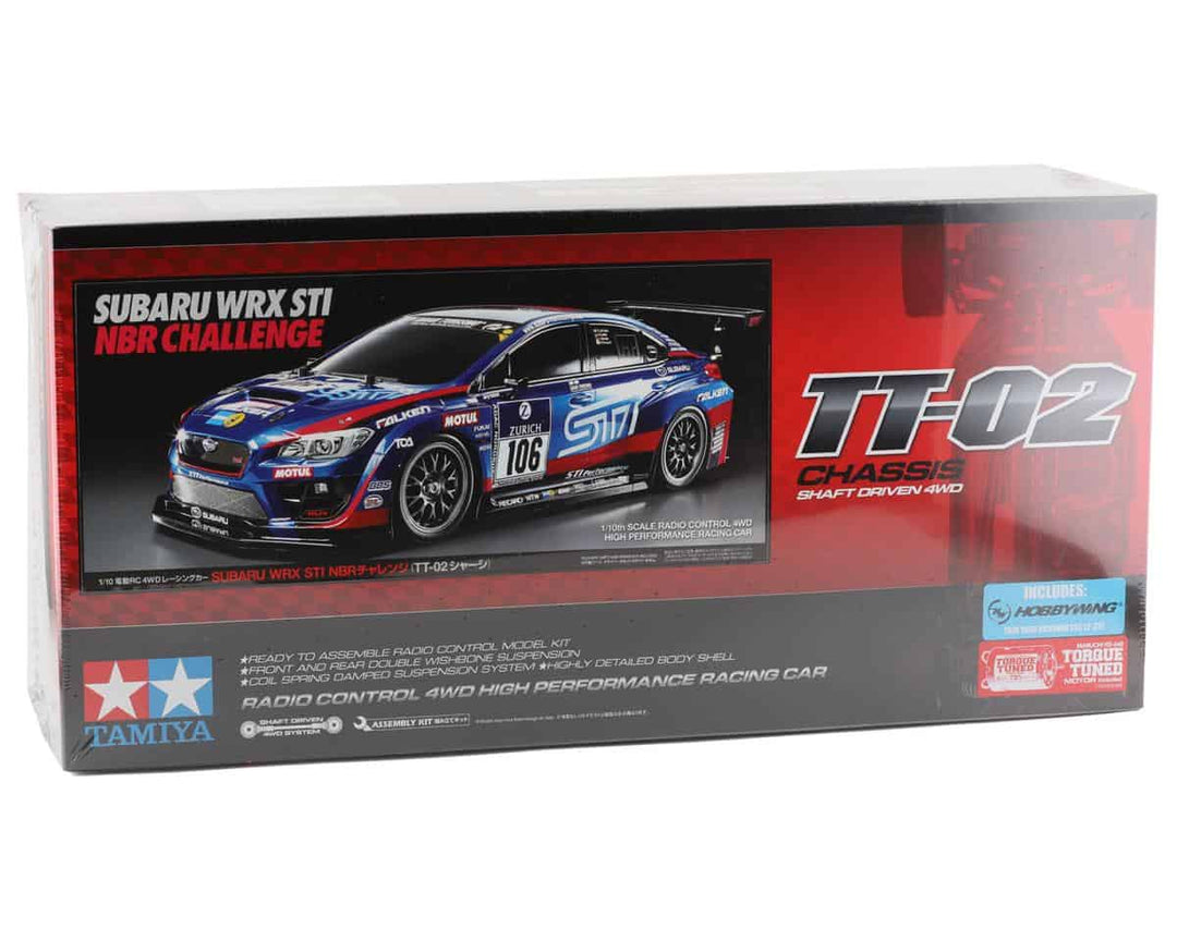 1/10 scale Tamyia TT02 Subaru WRX STI NBR Challenge kit 4WD with