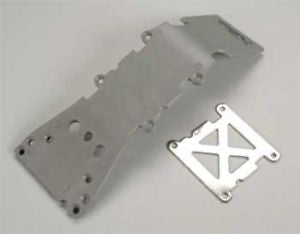 Skid plate Front gray SS plate for Tmaxx nitro