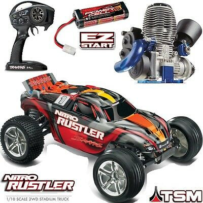 Traxxas Nitro Rustler TRX 2.5 (Red) 44096-3