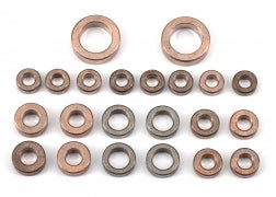 Bushing set, self-lubricating, complete (3x6x2.5mm (8), 5x8x2.5mm (4), 4x8x3mm (4), 8x12x3.5mm (2), 3.5x7x2.5mm (4))