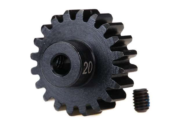 Gear, 20-T pinion (32-p), heavy duty (machined, hardened steel)/ set screw