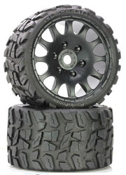 Power Hobby Raptor Belted Moster Truck Tires on Viper Wheels 17mm Hex
