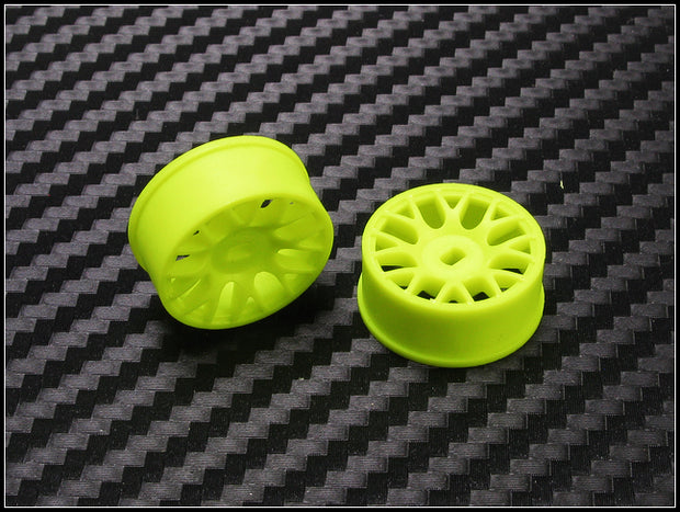 PN Racing Machine Cut BBS Front Wheels F0 Yellow (1 pair) AWD