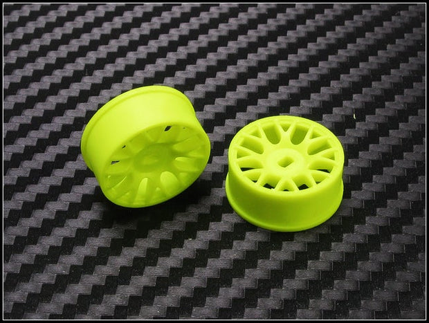 PN Racing Machine Cut BBS Front Wheels F1 Yellow (1 pair) AWD